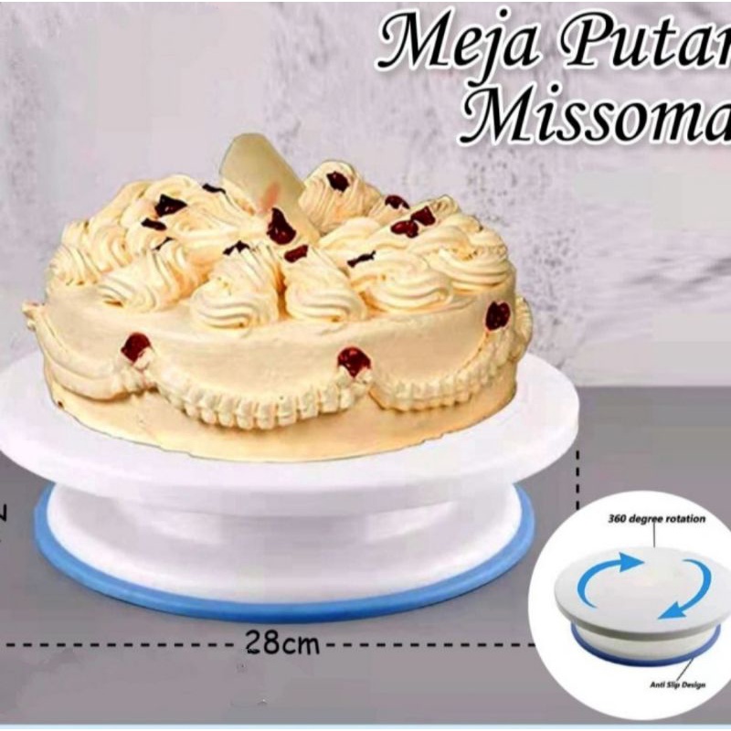 Meja putar cake truntable non slip meja putar kue meja putar dekorasi cake