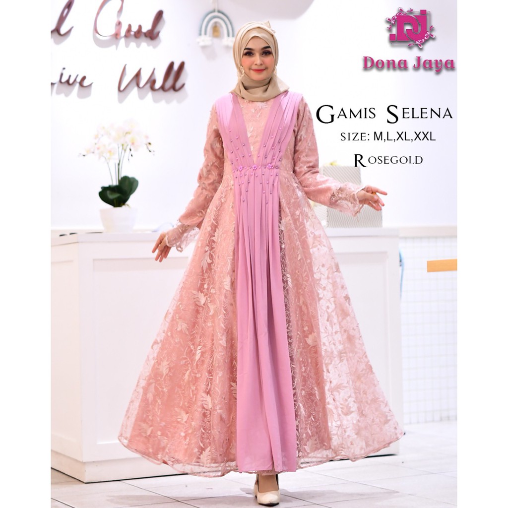 Gamis Sandrina / Gamis Pesta Mewah /Gamis Kebaya Modern Tulle / Kebaya Gamis Pesta / Kebaya Muslimah