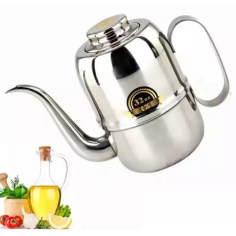 Teko Kopi Leher Angsa / Teko Stainless Steel / Goose Neck Kettle Ukuran 32OZ Water Kettle Coffee