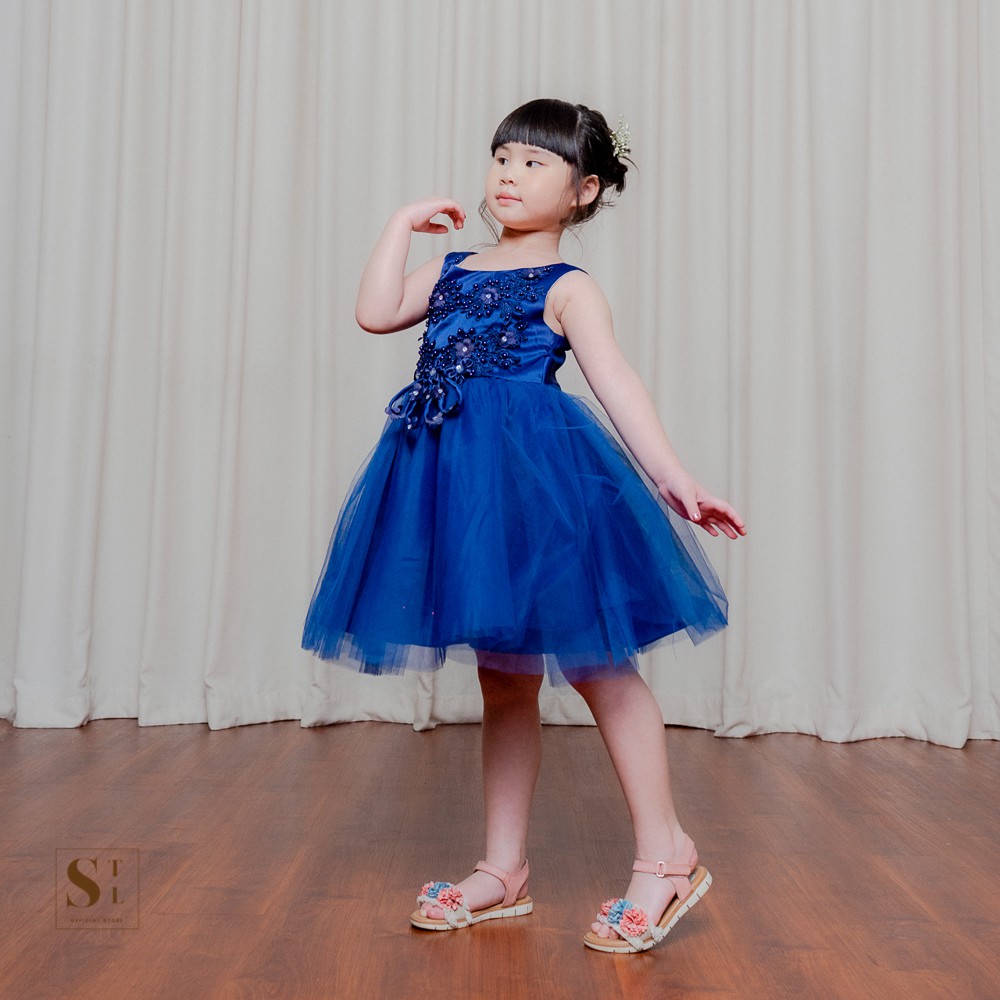 Callie Dress Anak Perempuan Brukat Lace Tile Tutu Impor (BM14)