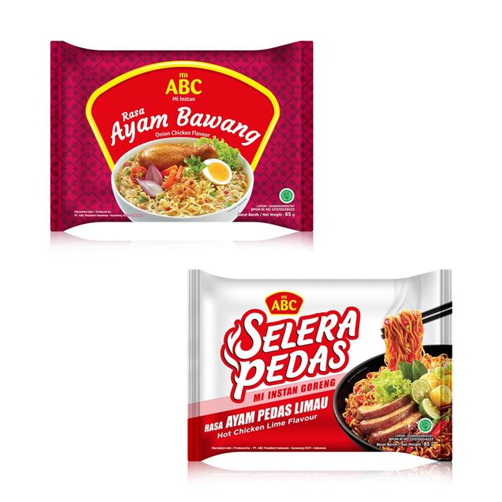 

ABC Rasa Ayam Bawang 65 gr + ABC Rasa Goreng Ayam Pedas Limau 85 gr