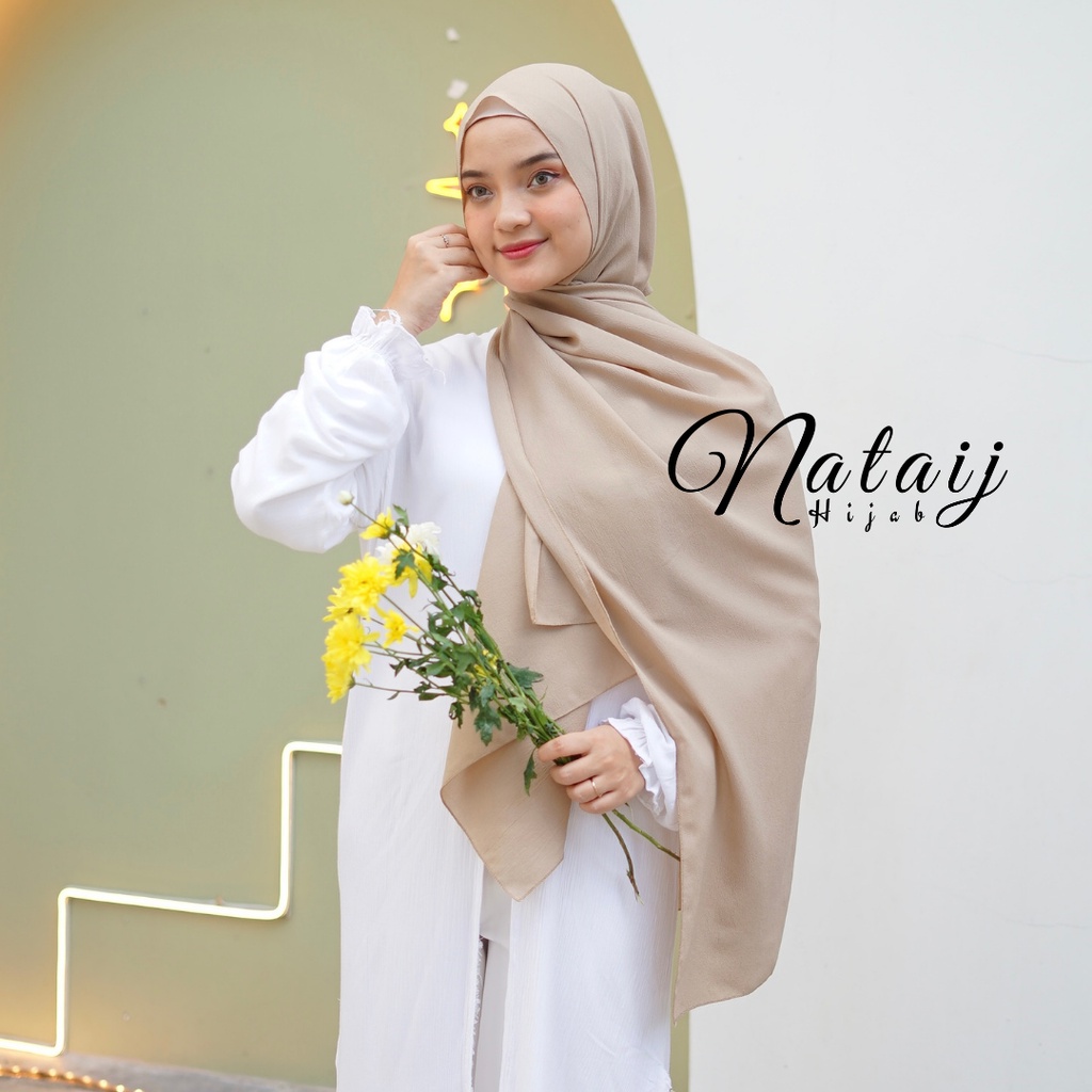 Pashmina Diamond 180x75 / Hijab Pashmina / Pasmina / Hijab / Jilbab / Kerudung / Pashmina Sabyan-KHAKI