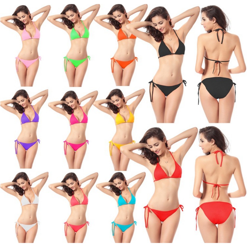 Bikini Tali Samping Bra and Gstring BK.3301R.XO By Red's Secreet