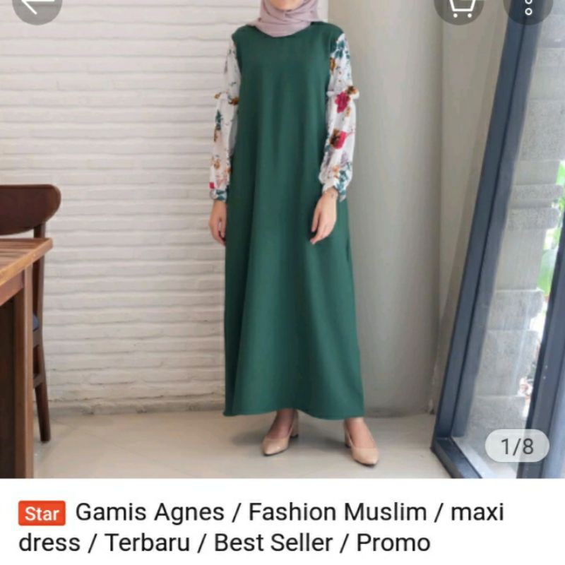 gamis tangan balon