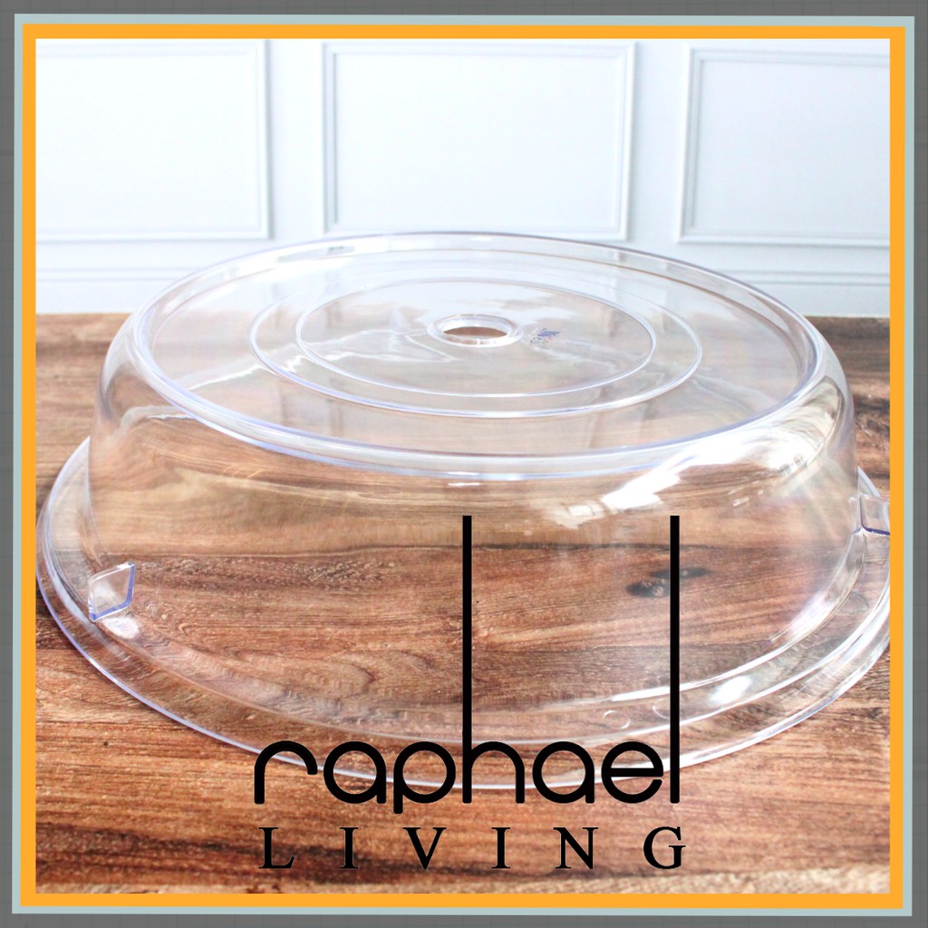 ROUND TRANSPARANT FOOD COVER / PENUTUP MAKANAN / PENUTUP PIRING TRANSPARAN