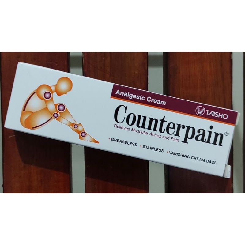 Counterpain Cream 30 Gram / Menghangatkan Persendian yang sakit / Nyeri Otot / Memar / Cedera