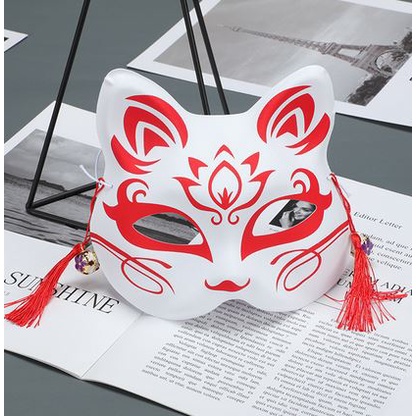 TOPENG KUCING kitsune fox bunkasai japanese festival mask rubah halloween