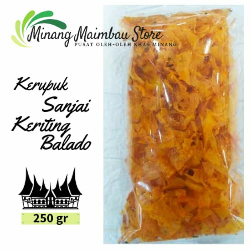 

Kerupuk sanjai keriting balado