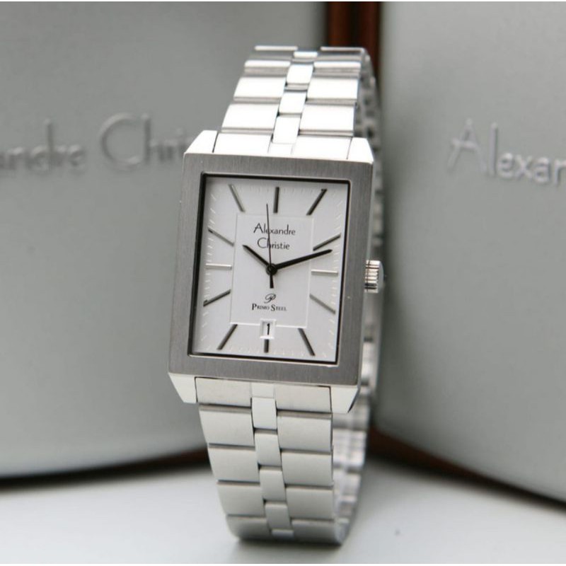 JAM TANGAN PRIA ALEXANDER CRISTIE AC1020 ORIGINAL SILVER