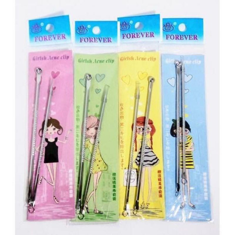 Black Head Tweezer / Pinset Komedo isi 2 / Alat Pencet Jerawat