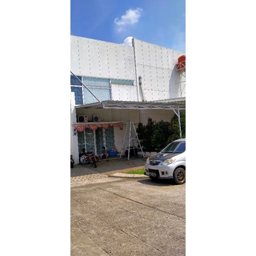 kanopi baja ringan 0,75 full atap spandek polos