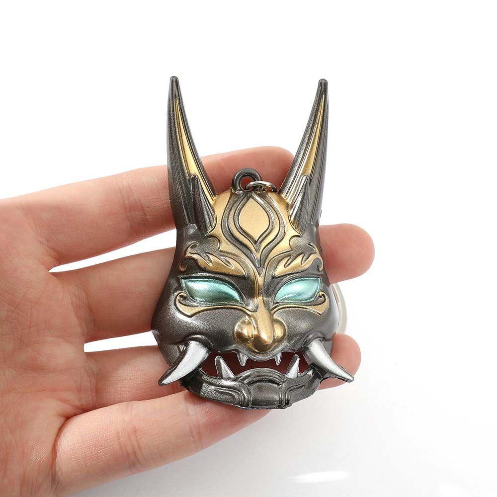 Needway Genshin Impact Keychain Hadiah Kreatif Anime Punk Kalung Liontin Metal Logam Gantungan Kunci