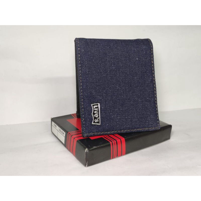 Dompet Pria keren Jeans logo free box