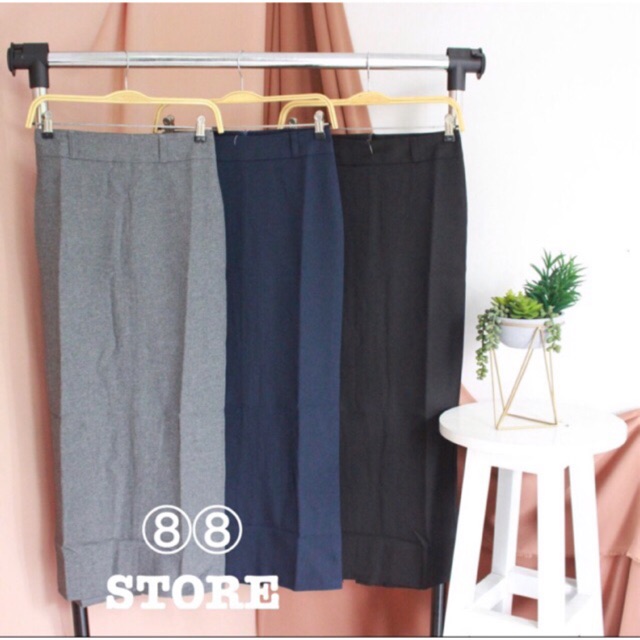 ROK WANITA MODEL SPAN PANJANG
