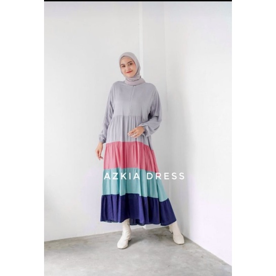 AZKIA DRESS ABU RAINBOW