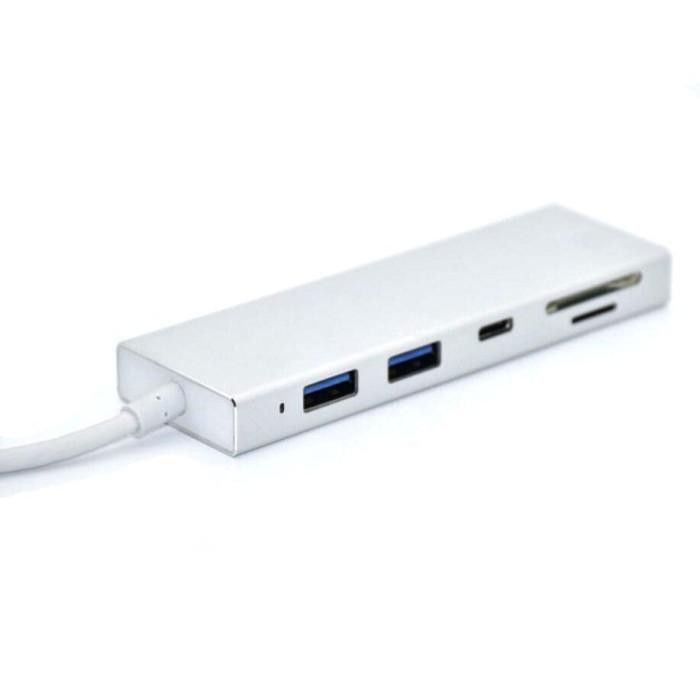 

PROMO - USB Hub 2 Port + 1 Port USB Type C with Card Reader Model Kotak -