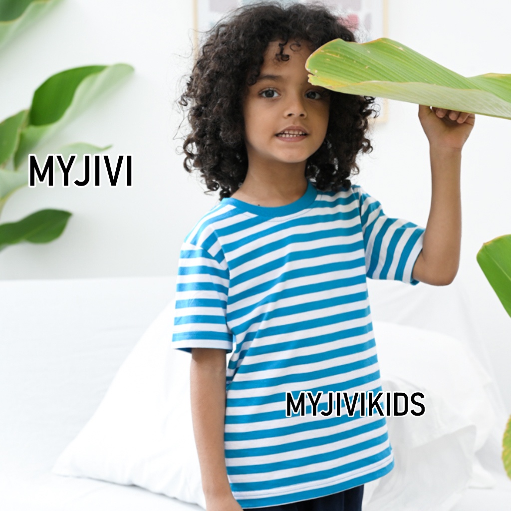 KAOS ANAK STRIPE LENGAN PENDEK BY MYJIVIKIDS