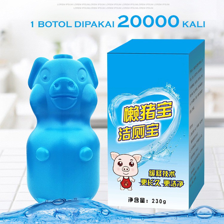 Penyegar Tablet Biru Botol - Pembersih Toilet Botol Biru Pewangi Toilet Serbaguna