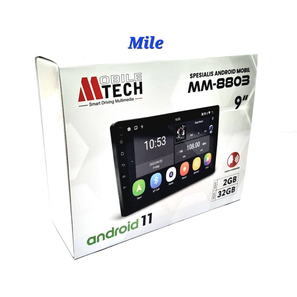 HEADUNIT ANDROID MTECH MM-8803 9/10 Inch RAM 2GB+32GB