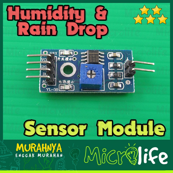 Humidity and Rain Drop Module Sensor Air Hujan dan Kelembaban