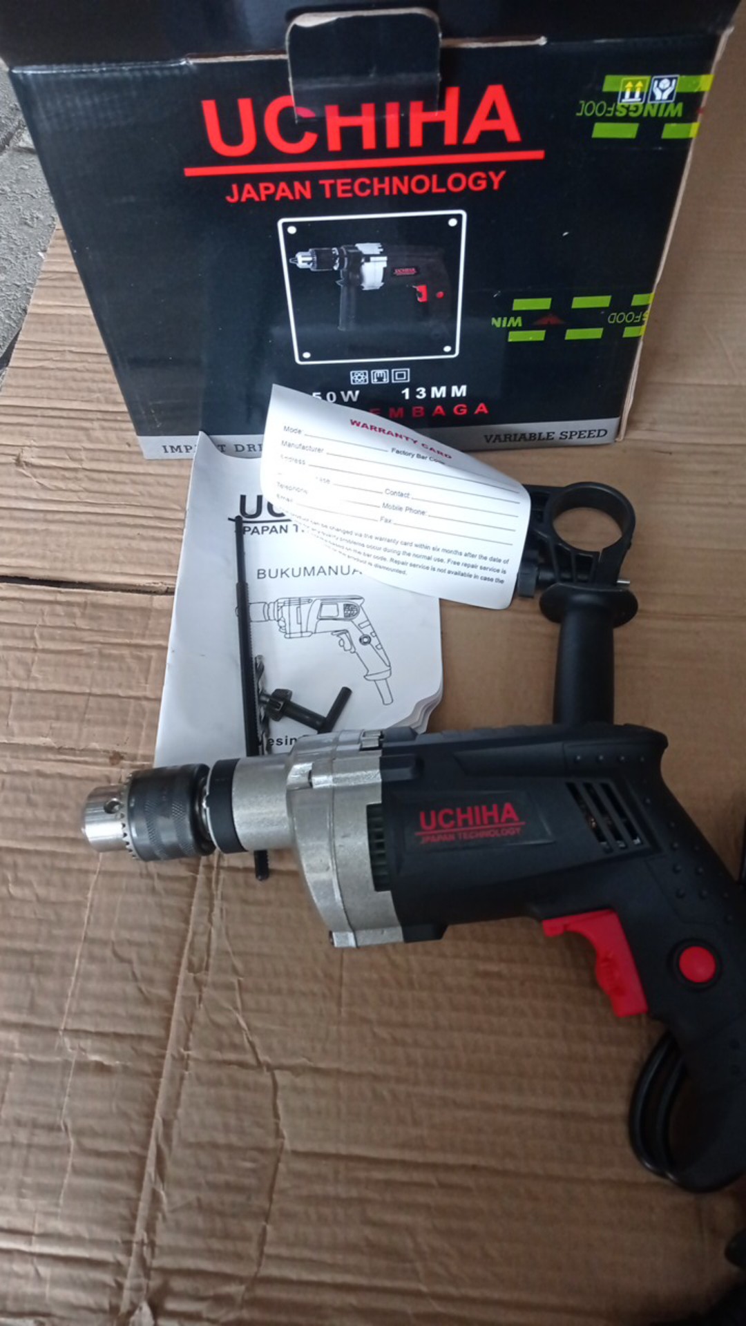 Promo Mesin Bor 13mm Bor Beton Impact Drill Uchiha Japan Asli Kokoh & Powerfull