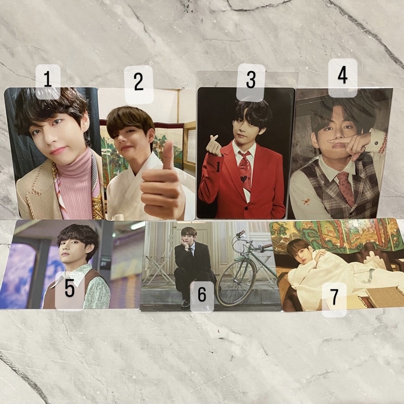 Official BTS Taehyung V pc mini photocard pc dalmajung mots one little wishes swz sowoozoo ptd permi