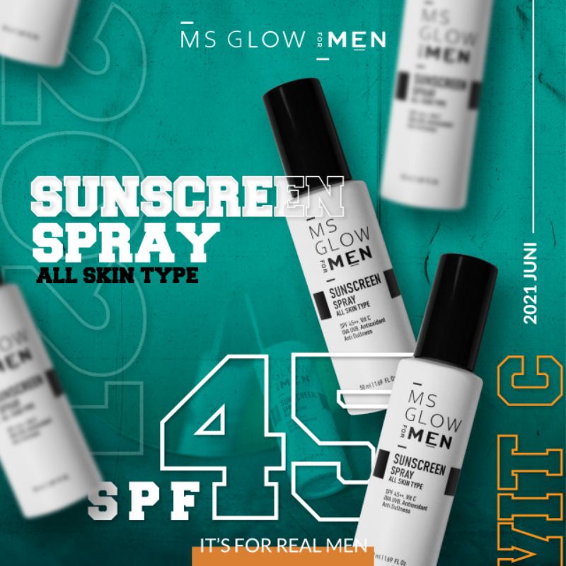 Sunscreen Ms Glow Men/ MS Glow For Men