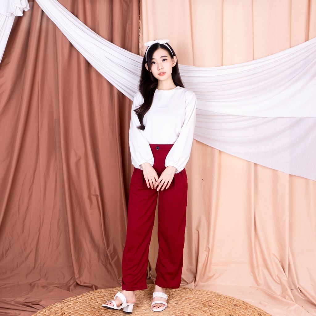 IL - CELANA HW KULOT HIGHWAIST / CELANA KULOT HW HIGHWAIST KANCING RAYON PREMIUM