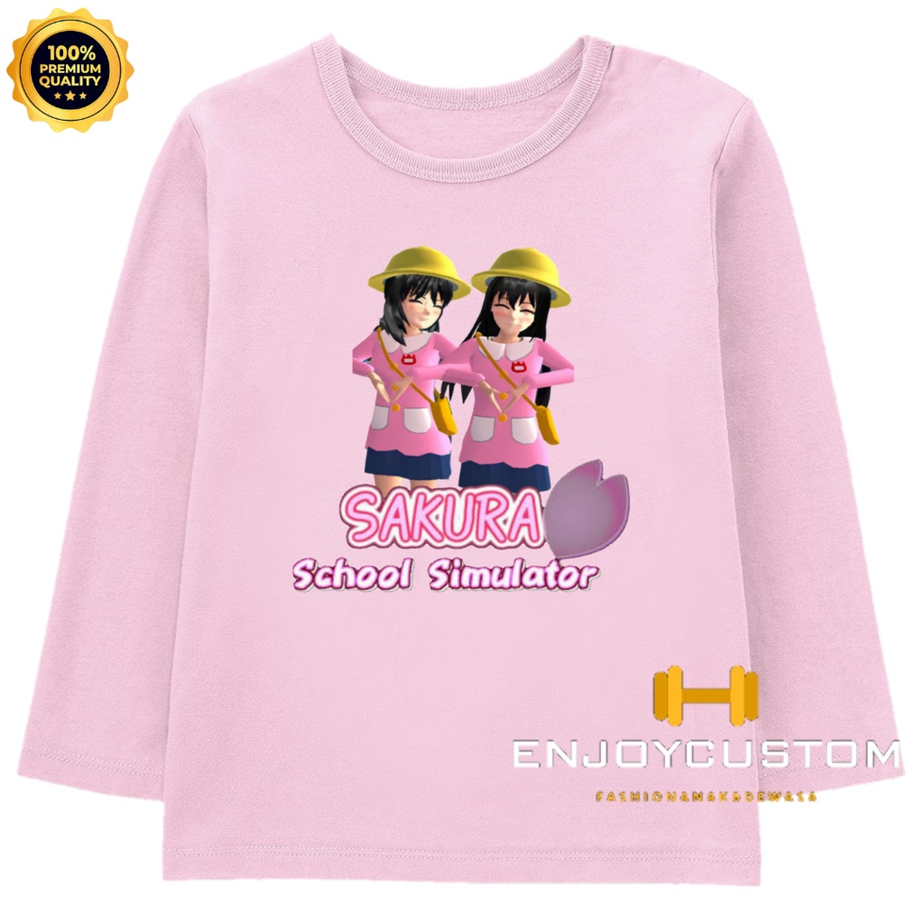 BAJU ANAK KAOS ANAK SAKURA SCHOOL SIMULATOR TERBARU LENGAN PANJANG