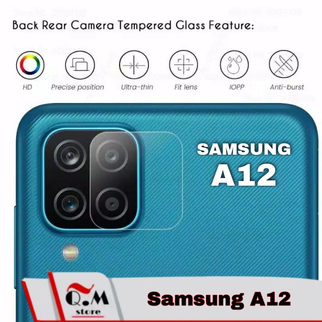 Tempered Glass Layar SAMSUNG A12 / M12 Anti Gores Layar Bonus Lensa Camera Screen Guard Protection Samsung A12 / M12