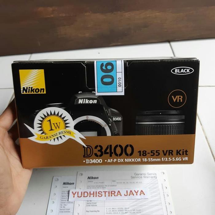"KD" NIKON D3400 KIT AF-P 18-55 VR GARANSI RESMI ALTA NIKINDO 1TAHUN