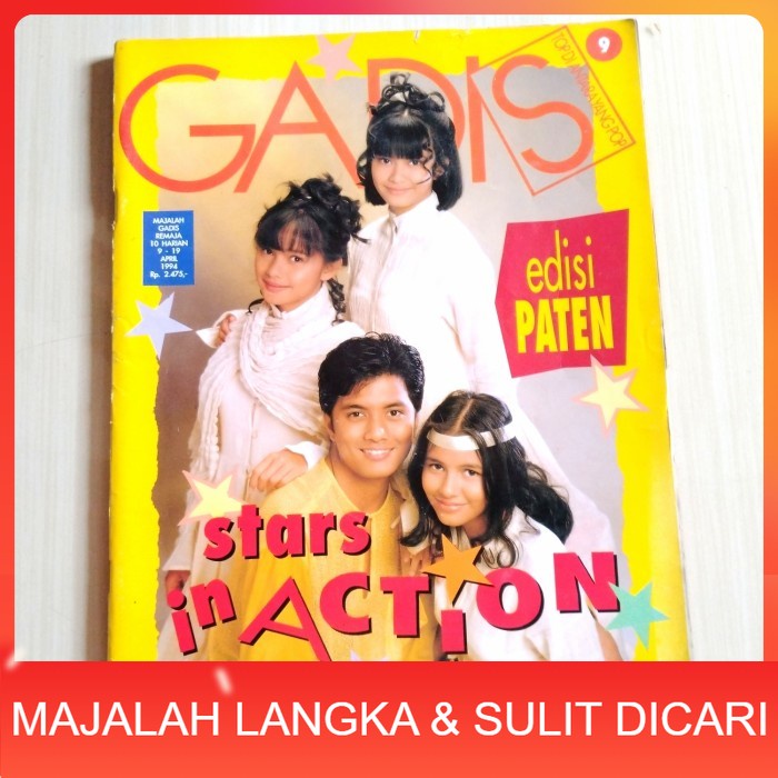 Majalah GADIS No.9 Apr 1994 FATHUR MEISYA ERSA WULAN Langka