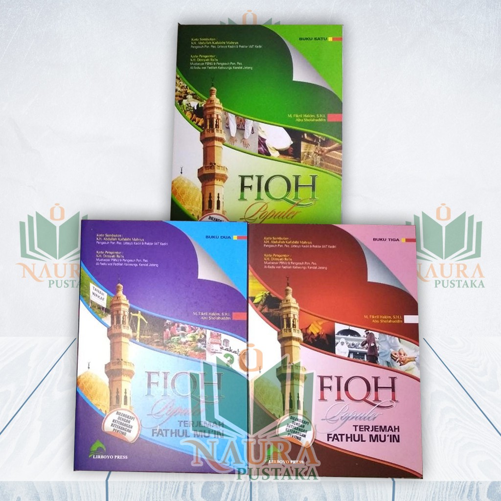 Fiqih Populer (3 Jilid) Terjemah Fathul Muin - Buku Makna Pesantren & Kitab Terjemah Kajian Lirboyo