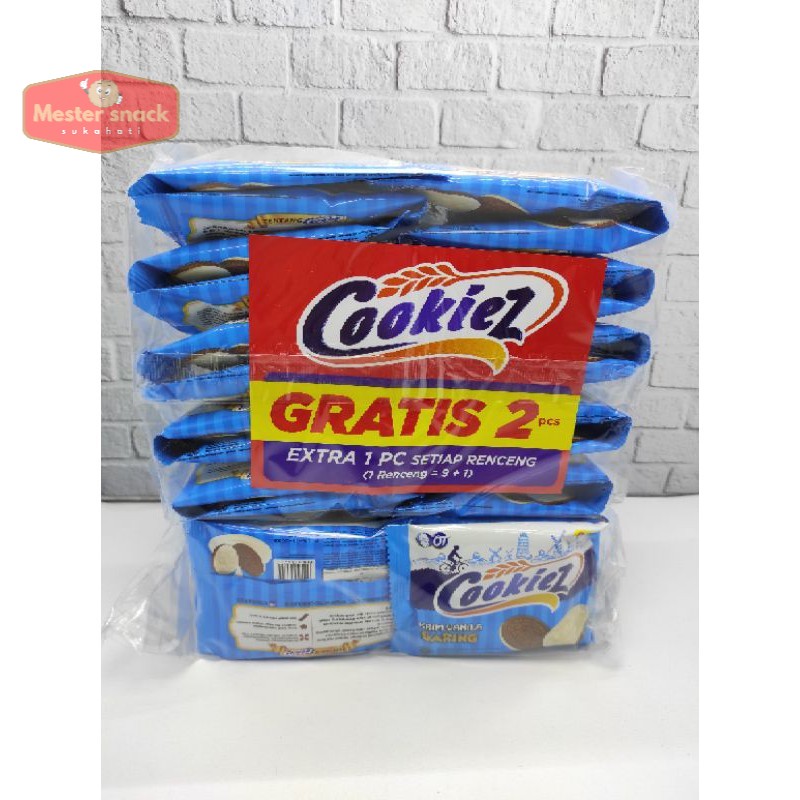 

Cookiez Krim Vanilla Garing 20 gram (1 pack isi 20 pcs)