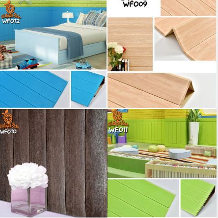 Wallpaper Dinding Wallpaper Stiker Woodfoam Wallpaper 3D Kayu Klasik Emboss Panel Foam Peredam Panas Dingin Dan Suara Ter Murah