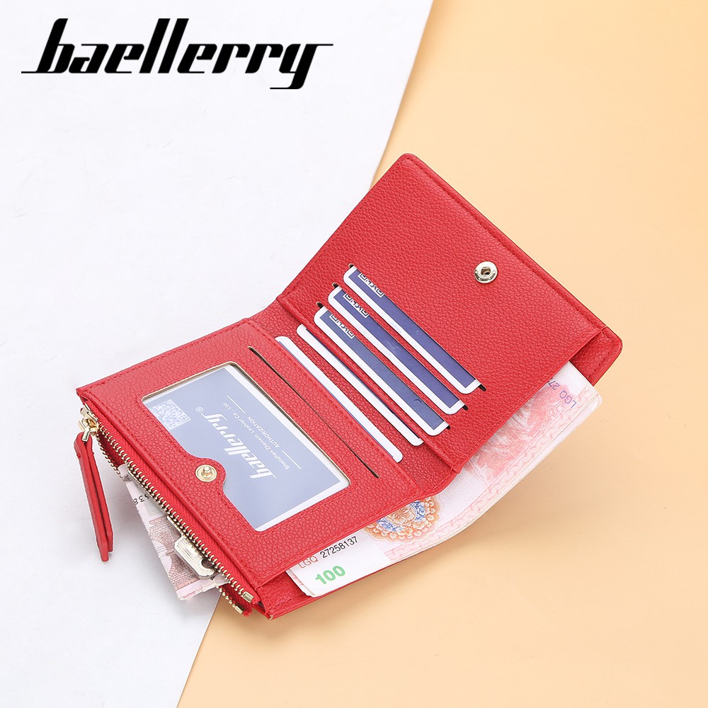 BAELLERRY N1881 Dompet Wanita Kecil Bahan Kulit PU Leather Premium WATCHKITE WKOS