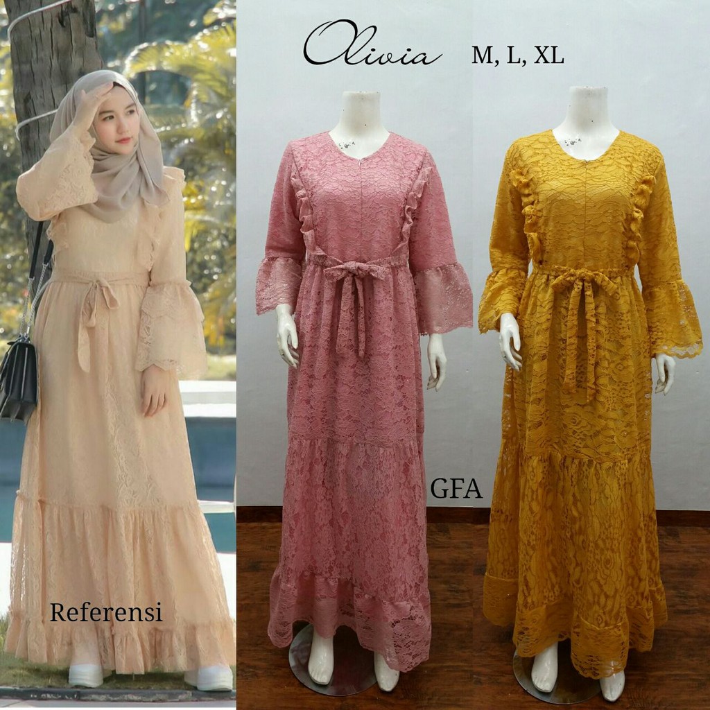 GAMIS OLIVIA BROKAT IMPORT