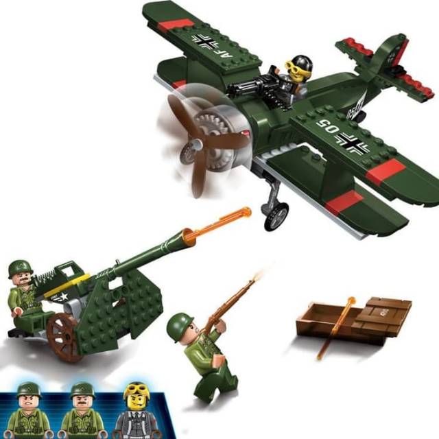 Lego Block Pesawat Tempur Kavaleri Combat War World