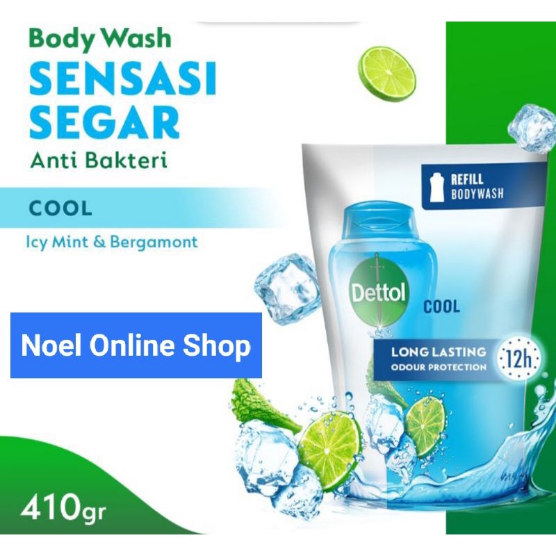 Refill Dettol Body Wash Cool 410gr 410 gr