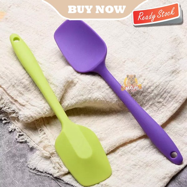 Spatula SENDOK FULL silikon 27cm Silicone warna Tahan Panas Heat Resis