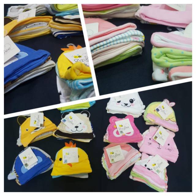 topi bayi 5 in 1 carter topi baby newborn carters isi 5 pcs kupluk baru lahir