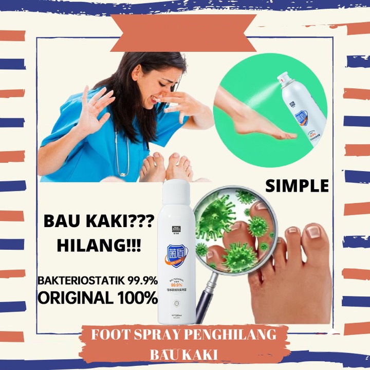 GLODWAY Shoe Spray Pewangi Sepatu/Pewangi Kaus Kaki/Penghilang Bau Helm/ Semprotan Sepatu/Penghilang/Antibakteri/ Bau Kaki