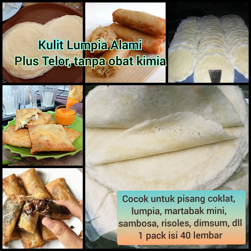 Kulit Lumpia Piscok Pischok Pisang Coklat Sambosa Samosa Enak Alami Lumer Tanpa Pengawet Frozen Shopee Indonesia