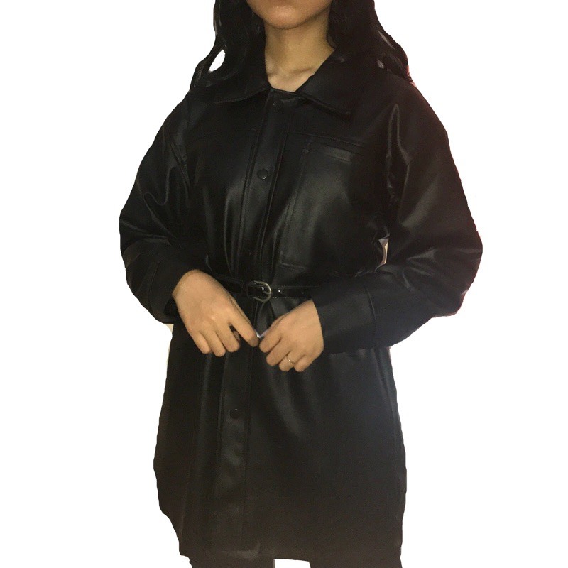 LEATHER JACKET KULIT / SHIRT / DRESS / COAT BLACK Joo Seokyung Penthouse