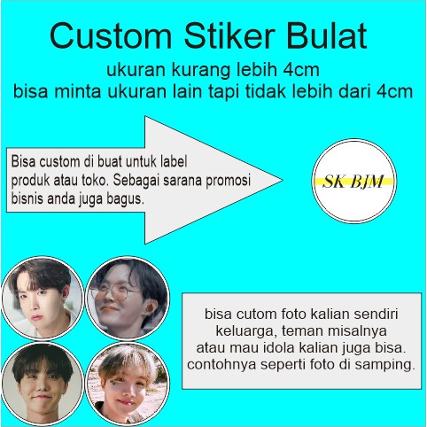 

Custom Stiker Lingkaran Bulat Stiker Label Stiker Produk Stiker kpop