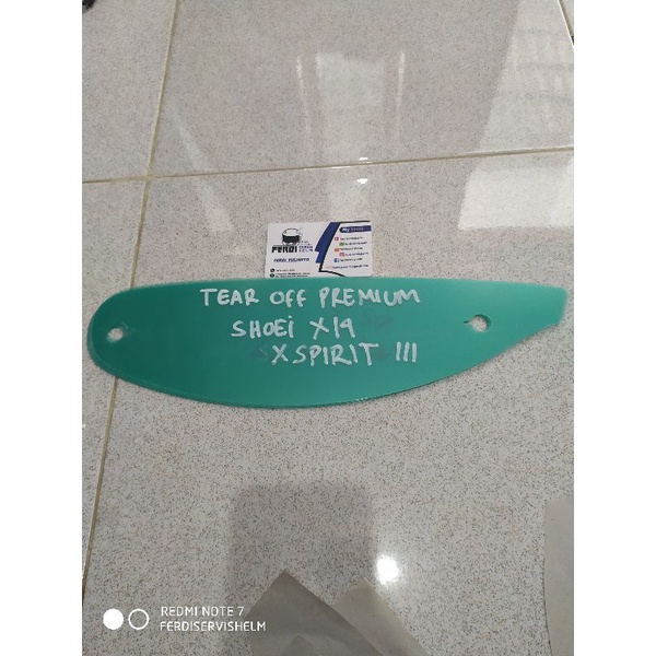 Tear Off Lens Clear Race Shoei X14 | Shoei X Spirit III | Shoei Z7