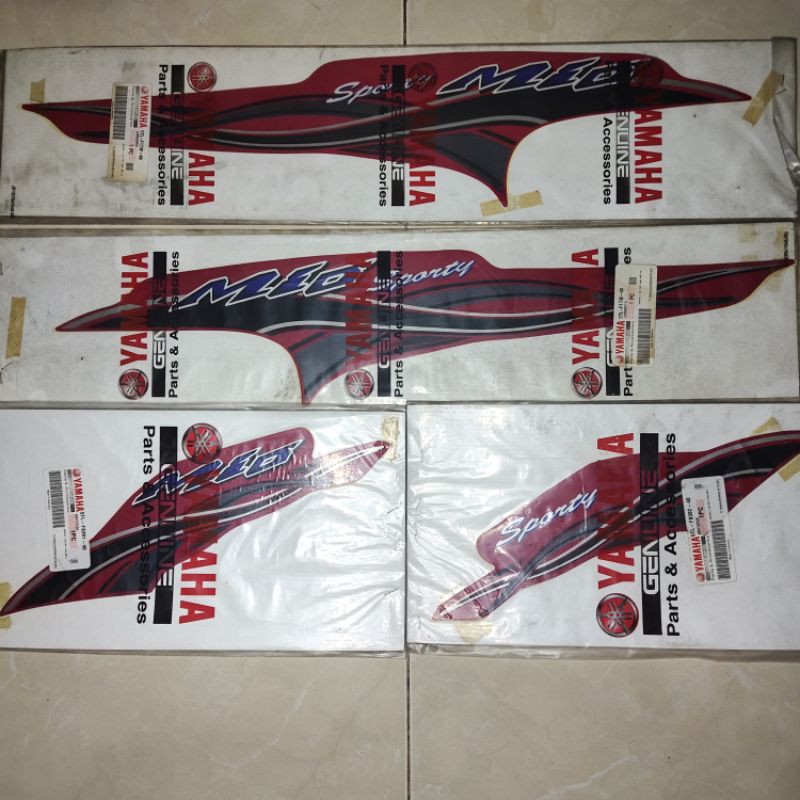 graphic striping Yamaha Mio sporty mio lama mio old merah 2005 original