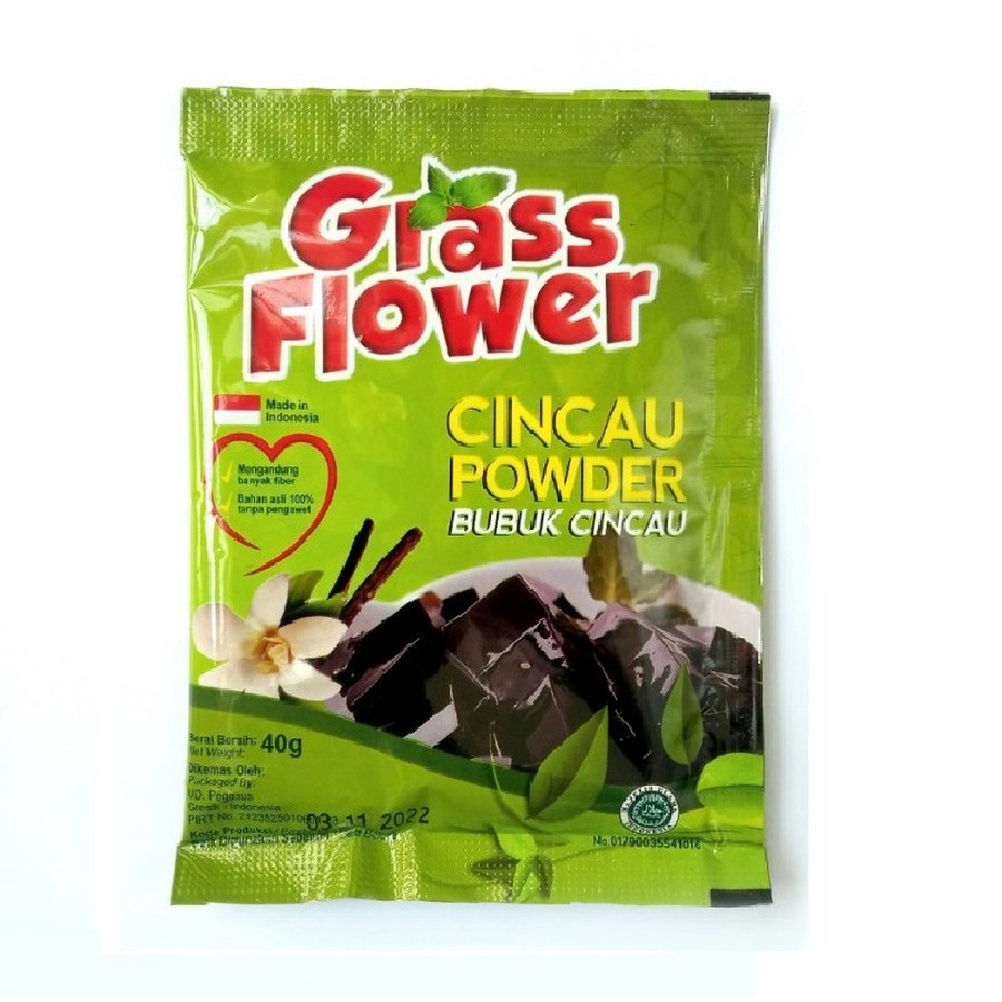 

bubuk cincau grass jelly powder grass flower 40