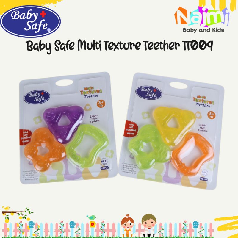 TT009 Baby Safe Multi Texture Cooling Teether/ Gigitan Bayi Babysafe