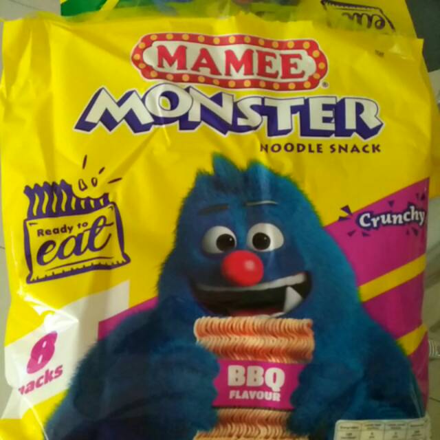 Jual Mamee Monster Mie Monster Mie Kremes Rasa Barbeque Indonesia Shopee Indonesia